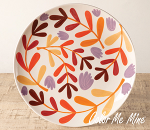 Lehigh Valley Fall Floral Charger