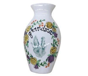 Lehigh Valley Floral Handprint Vase