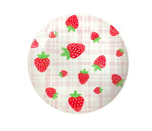 Lehigh Valley Strawberry Plaid Plate