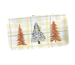 Lehigh Valley Pines And Plaid Platter