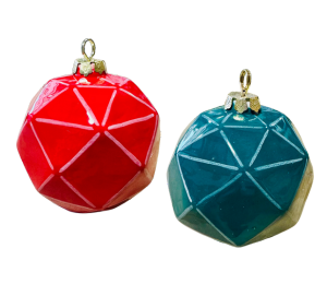 Lehigh Valley Jewel Toned Faceted Ornament