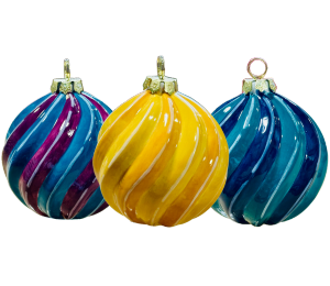 Lehigh Valley Jewel Toned Spiral Ornament